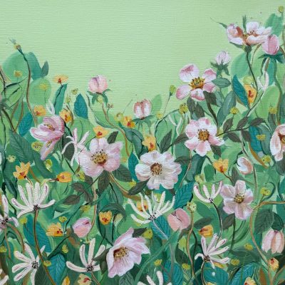 honeysuckle & roses - karen sutton art